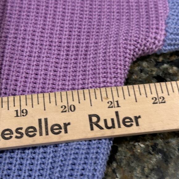 Ecowish Rainbow Cardigan Womens XL Multicolor Striped Open Front Sweater Preppy - Picture 5 of 7